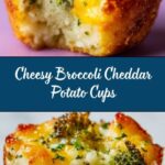 Broccoli Cheddar Smashed Potato Cups Recipe