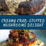 Creamy Garlic Crab-Stuffed Mushrooms Recipe