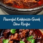 Kokkinisto: An Incredible Ultimate Greek Stew Experience Recipe