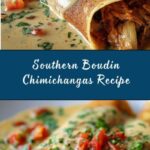 Boudin Chimichangas with Crawfish Cream Sauce Recipe