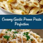 Creamy Garlic Penne Pasta Recipe