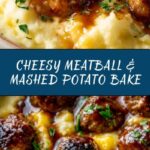 Meatball & Mashed Potato Bake Recipe