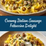 Creamy Italian Sausage Fettuccine Recipe