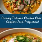 Creamy Poblano Chicken Chili Recipe