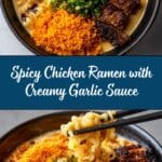Fiery Chicken Ramen with Creamy Garlic Sauce: An Incredible Ultimate Recipe