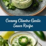 Creamy Cilantro Garlic Sauce Recipe