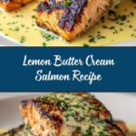 Simple Baked Salmon with Zesty Lemon Butter Cream Sauce Recipe