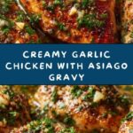Garlic Chicken with Asiago Gravy Recipe