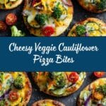 Mini Veggie Pizzas on Cauliflower Crust Recipe