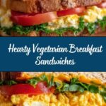 High Protein Vegetarian Breakfast Sandwiches Recipe