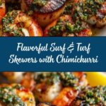 Grilled Surf & Turf Skewers with Chimichurri Recipe