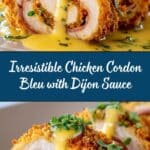 Crispy and Creamy Chicken Cordon Bleu with Dijon Sauce Recipe