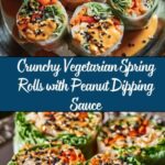 Vegetarian Spring Rolls with Peanut Dipping Sauce Recipe