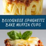 Bolognese Spaghetti Bake Muffin Cups Recipe