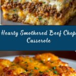 Smothered Beef Chop Scalloped Potato Casserole Recipe