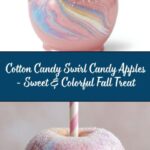 Cotton Candy Swirl Candy Apples Recipe