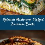 Spinach, Mushroom, and Ricotta Stuffed Zucchini Recipe