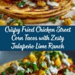 Fried Chicken Street Corn Tacos with Jalapeño Lime Ranch: An Incredible Ultimate Recipe