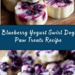 Blueberry Yogurt Swirl Dog Paw Treats Recipe
