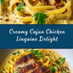Savory Cajun Chicken over Creamy Parmesan Linguine Recipe