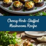Stuffed Mushrooms with Herbs and Cheese Recipe