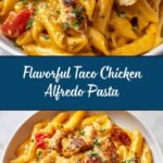 One Pot Taco Chicken Alfredo Pasta Recipe