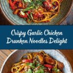Crispy Garlic Chicken Drunken Noodles Recipe