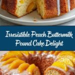 Peach Buttermilk Pound Cake Recipe