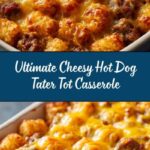 Cheesy Hot Dog Tater Tot Casserole Recipe