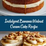 Heavenly Banana Walnut Cream Cake Recipe