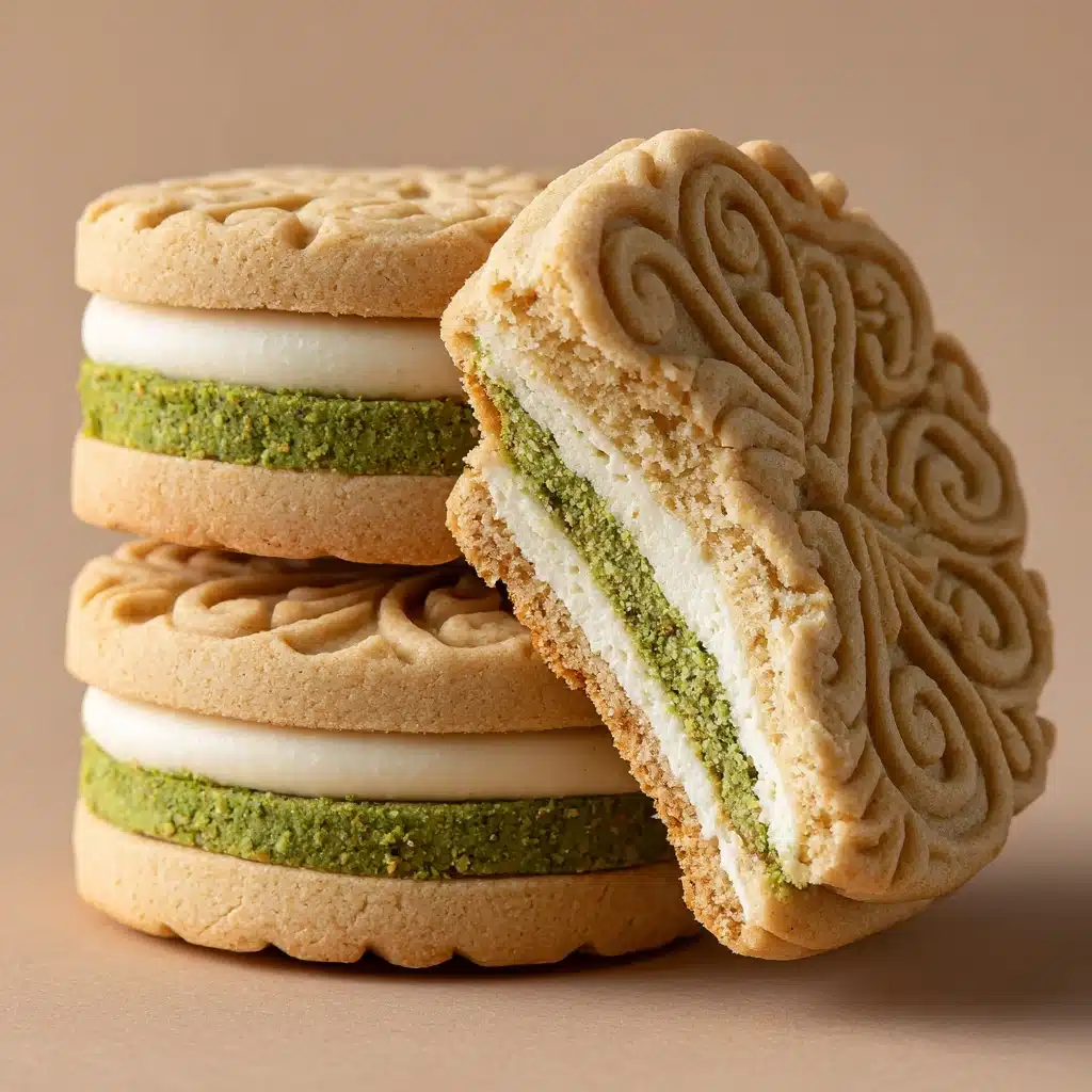 Pistachio Latte Sandwich Cookies Recipe - Recipe Image