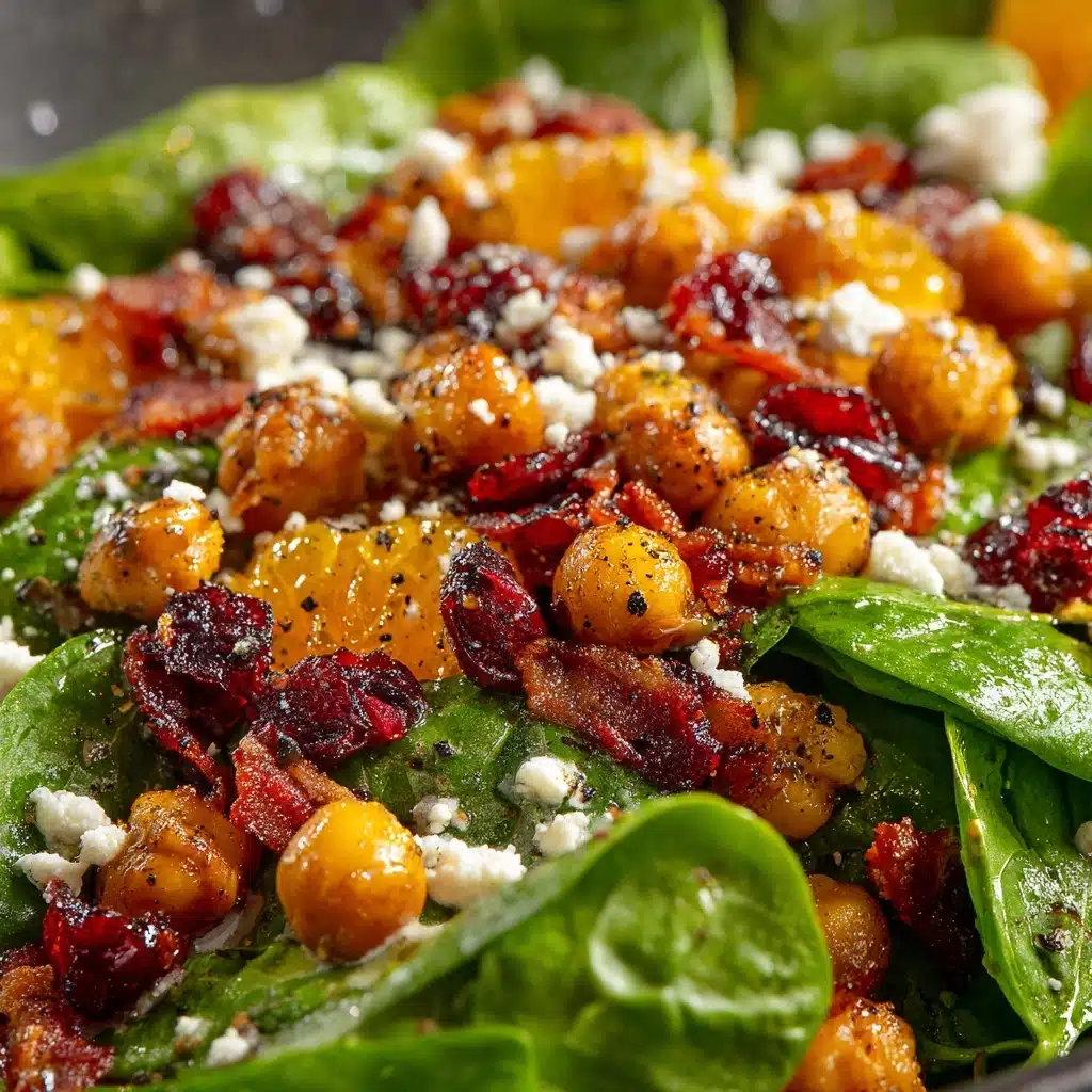 Cranberry Walnut Chickpea Salad with Orange Vinaigrette Recipe - Recipe Image