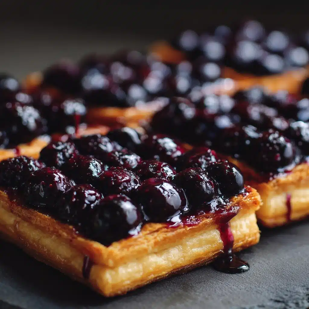 Lemon-Blueberry Puff Pastry Tart Recipe - Recipe Image