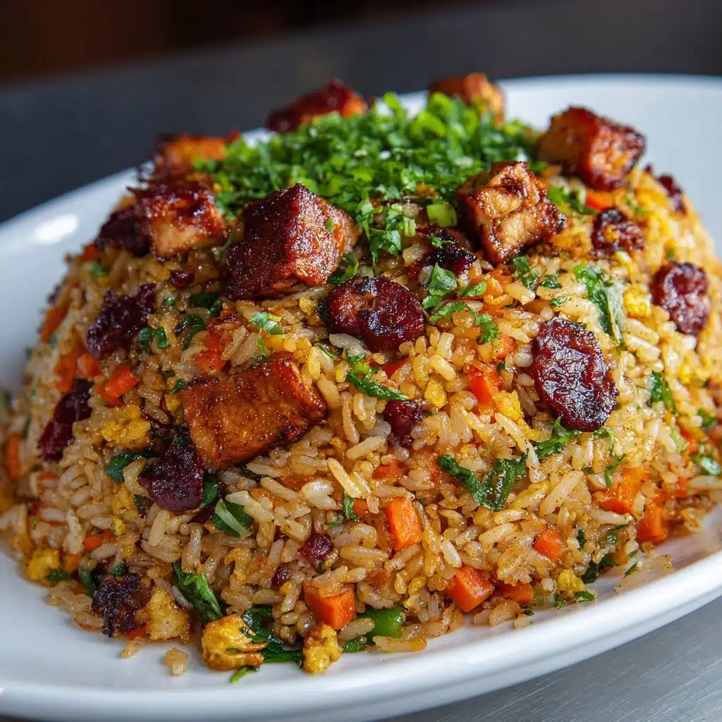 BBQ Chicken Fried Rice Recipe - Recipe Image