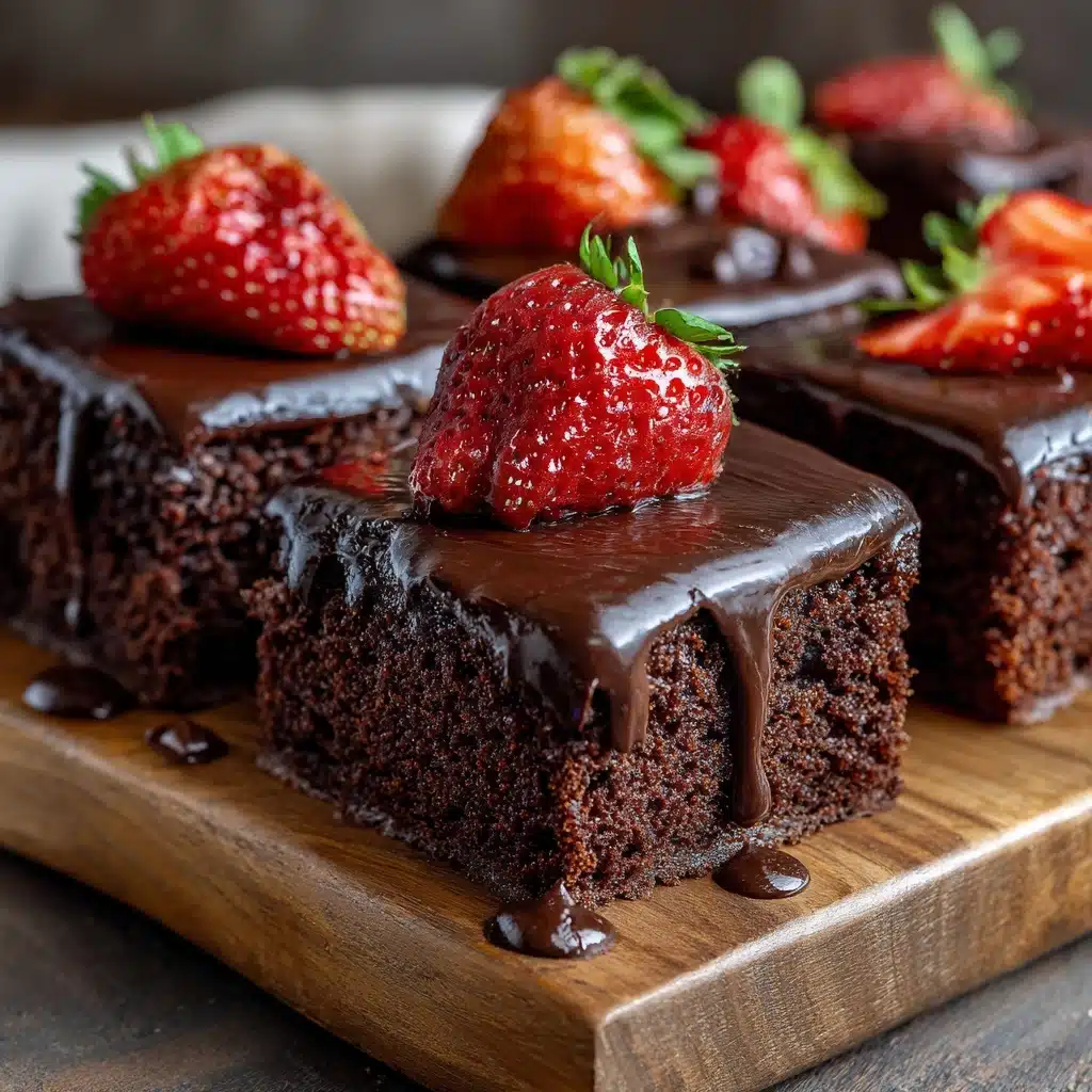 Chocolate Covered Strawberry Brownies Recipe - Recipe Image