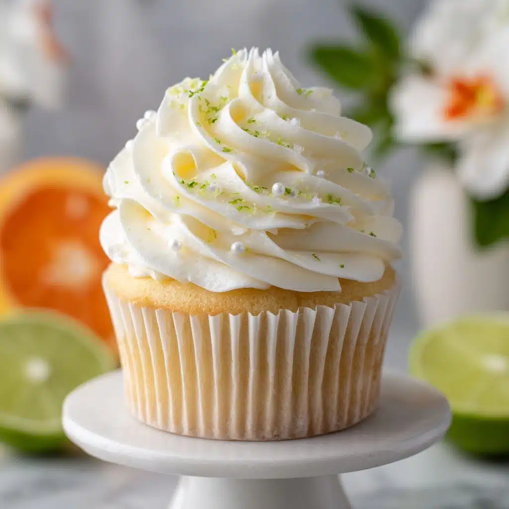 Key Lime Cupcakes Filled with Creamy Lime Frosting Recipe - Recipe Image