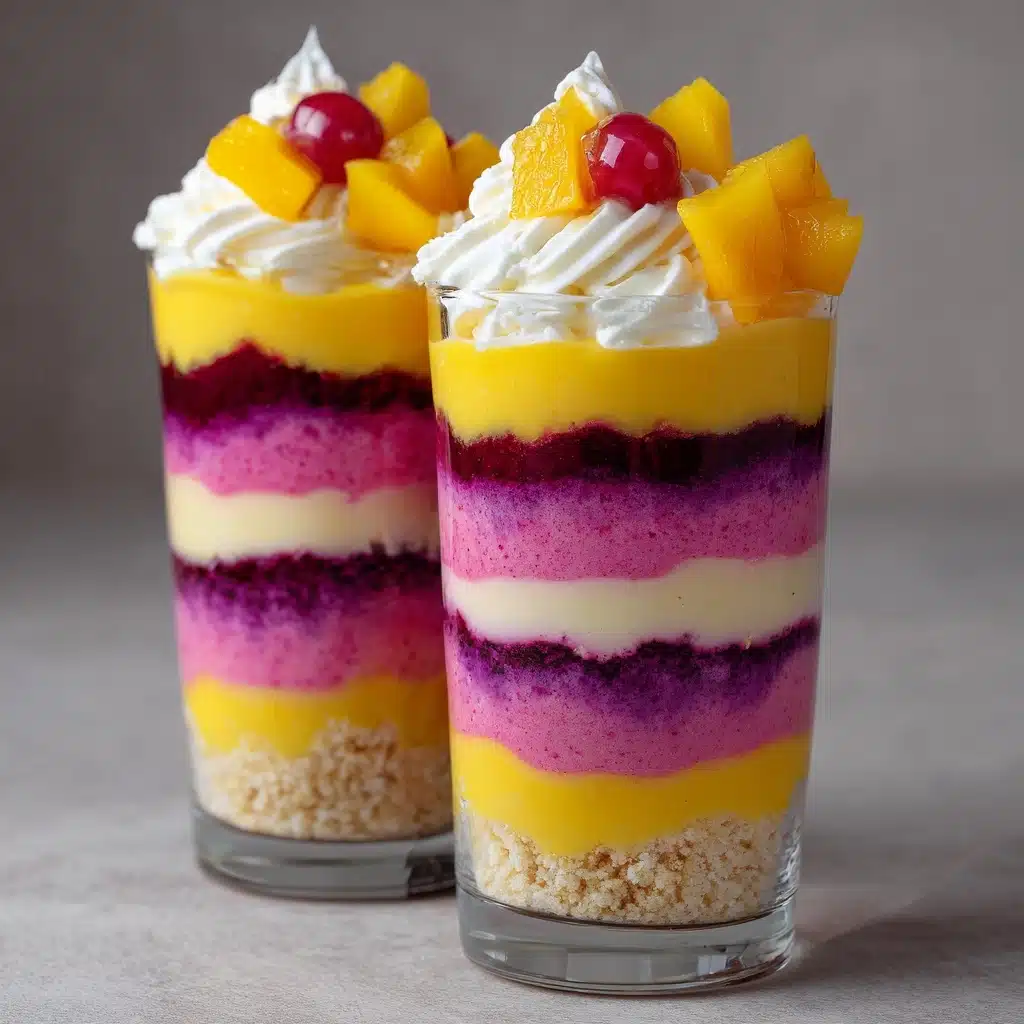 Layered Raspberry and Mango Sundae Recipe - Recipe Image