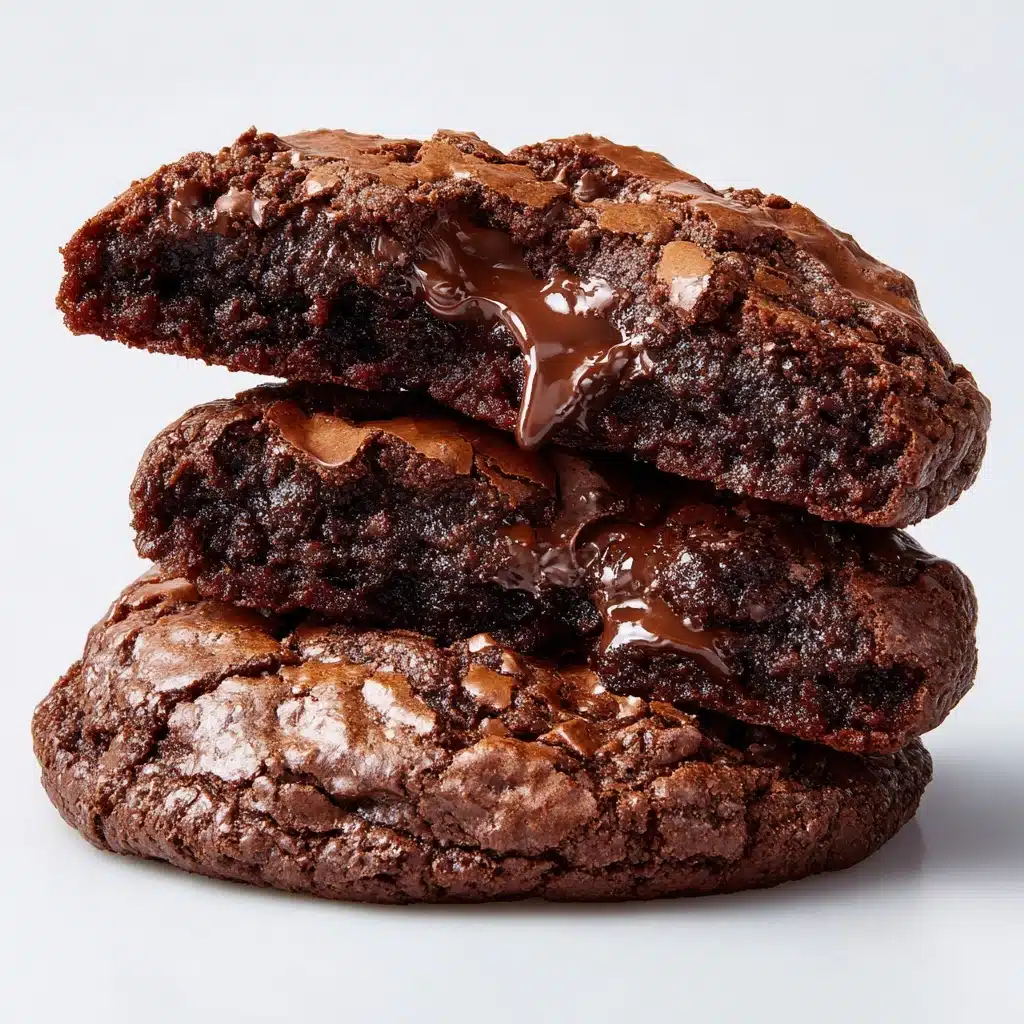 Dark Chocolate Espresso Brownie Cookies Recipe - Recipe Image