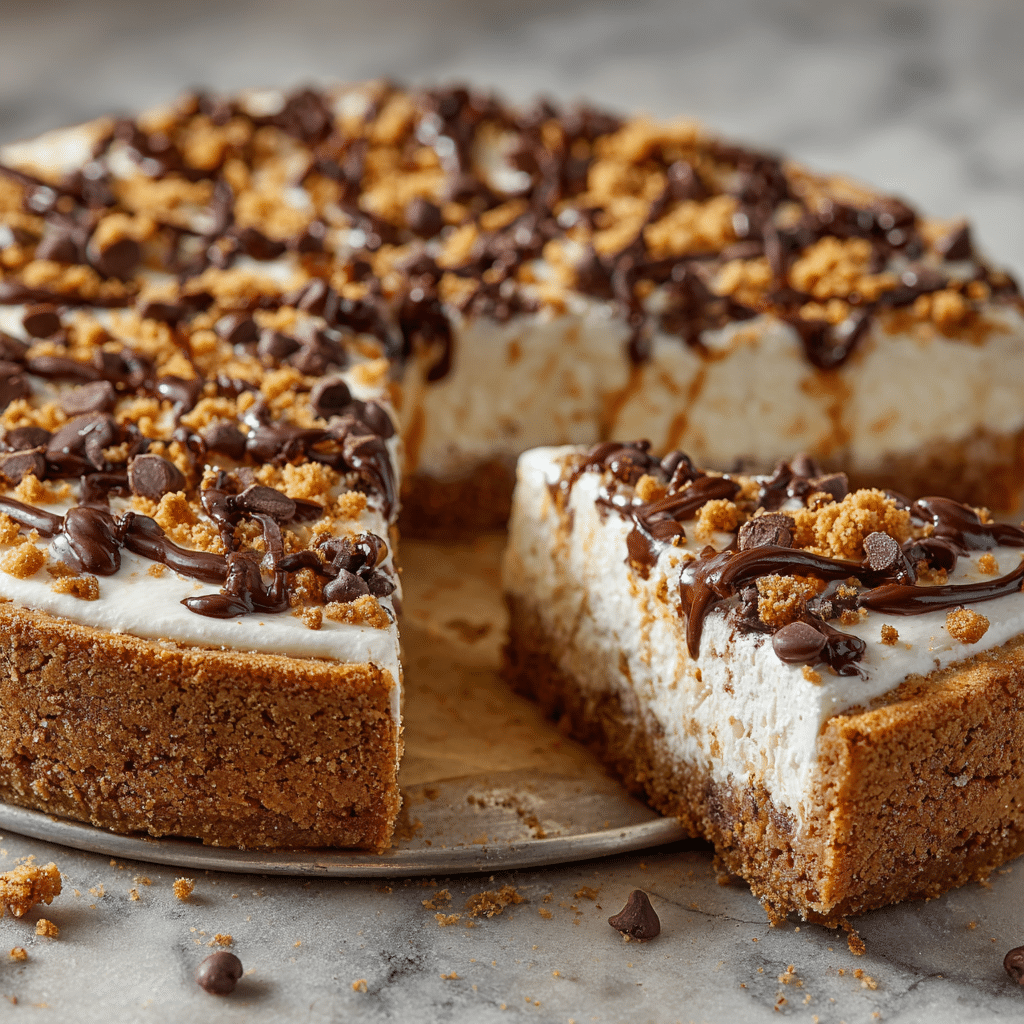 Deep Dish Cookie Dough Cheesecake Pizza Recipe