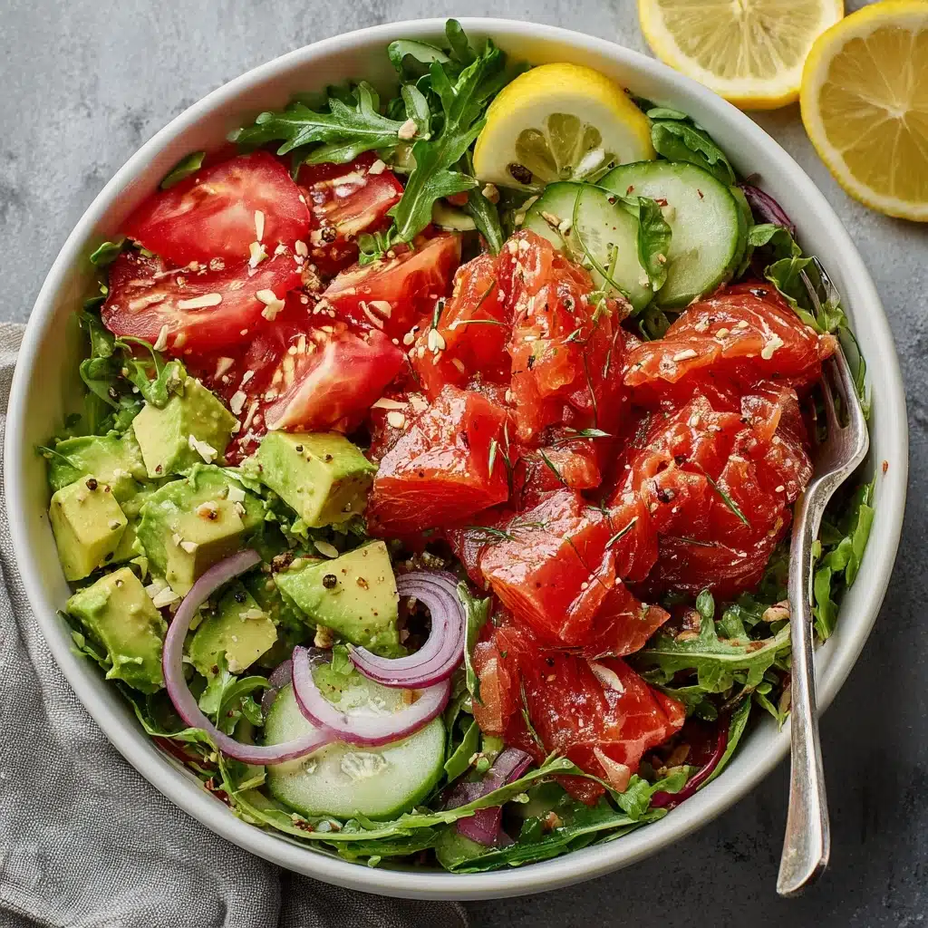Salmon Avocado Salad Recipe - Recipe Image