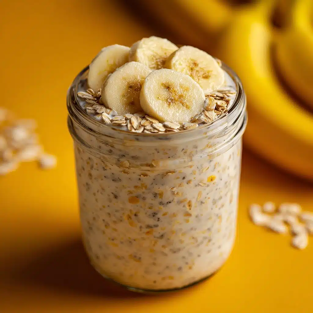 Banana Bread Overnight Oats Recipe - Recipe Image