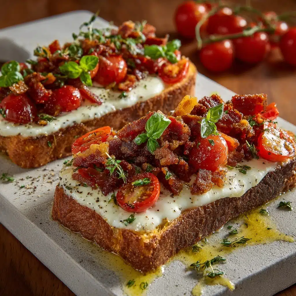 Caprese Garlic Bread That’s Irresistibly Delicious and Easy Recipe - Recipe Image