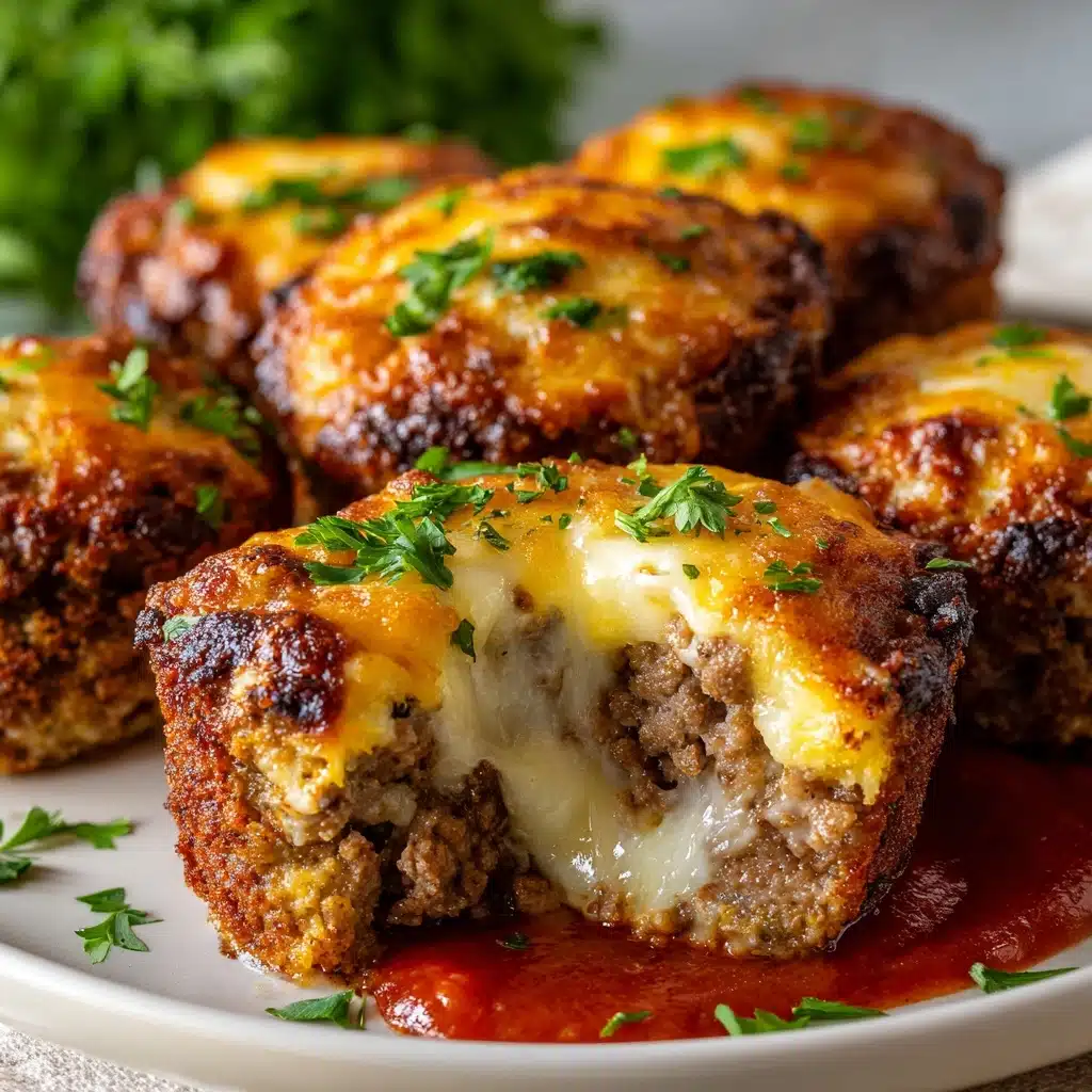 Cheesy Stuffed Meatloaf Bites Recipe - Recipe Image