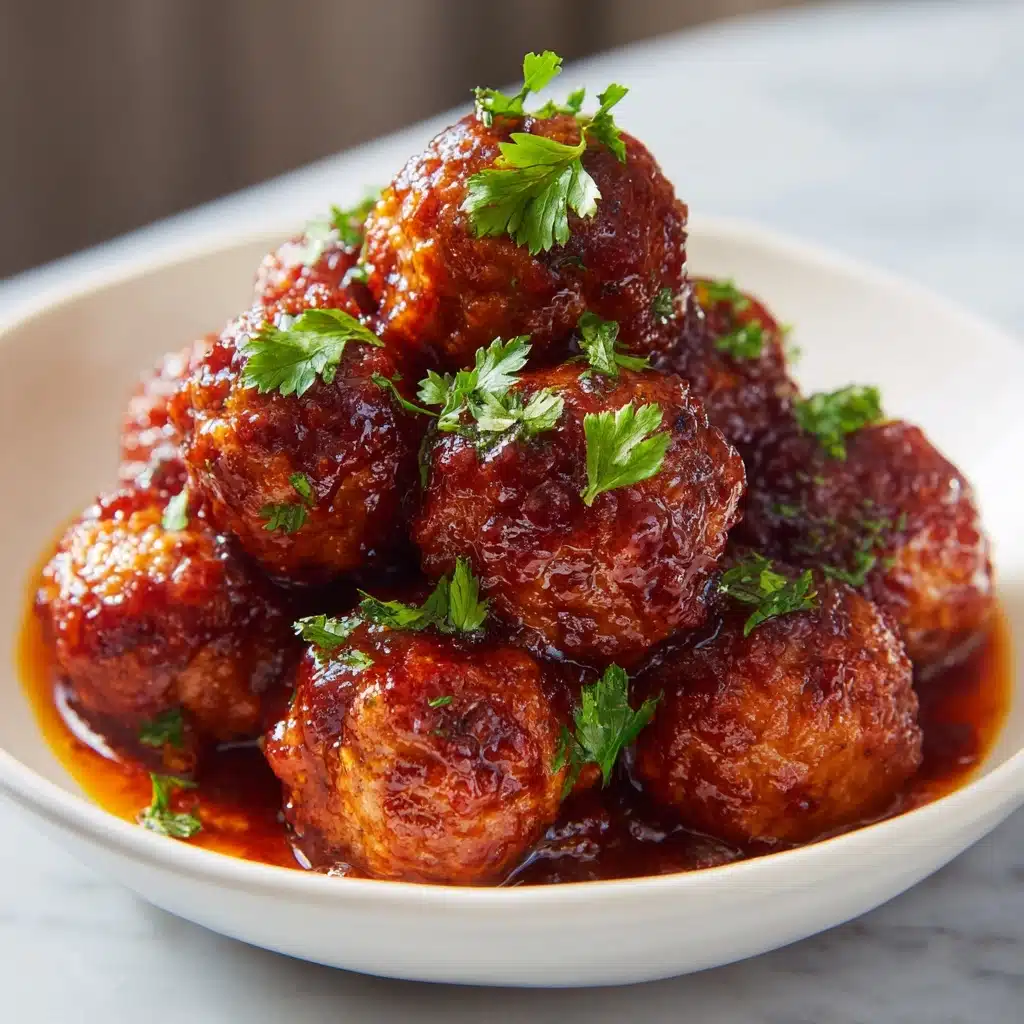 Hot Pepper Jelly Meatballs Recipe - Recipe Image