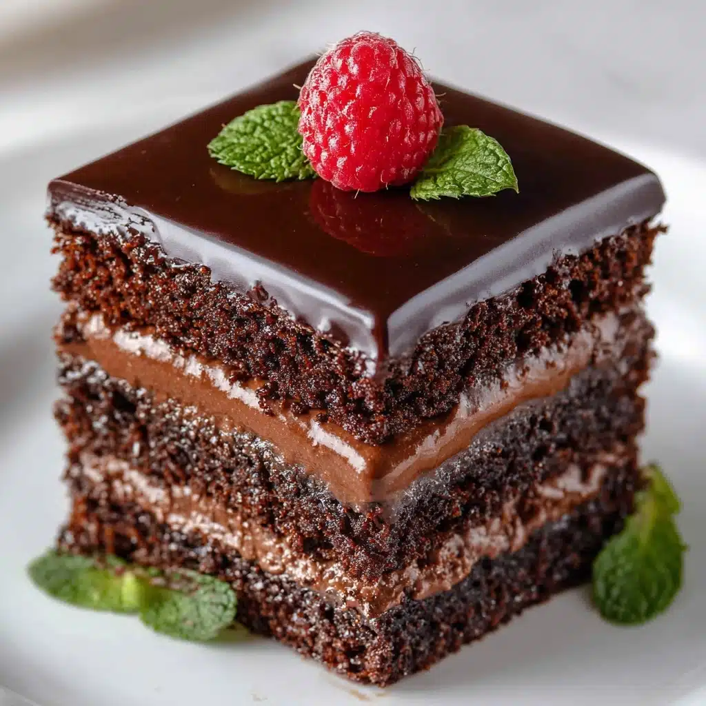 Chocolate Depression Cake with Chocolate Frosting Recipe - Recipe Image