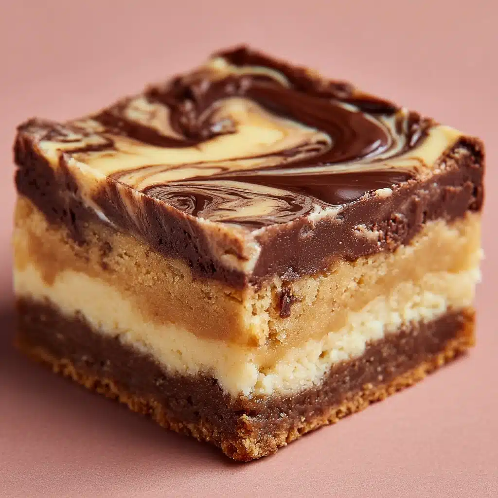 Peanut Butter Chocolate Swirl Blondies Recipe - Recipe Image