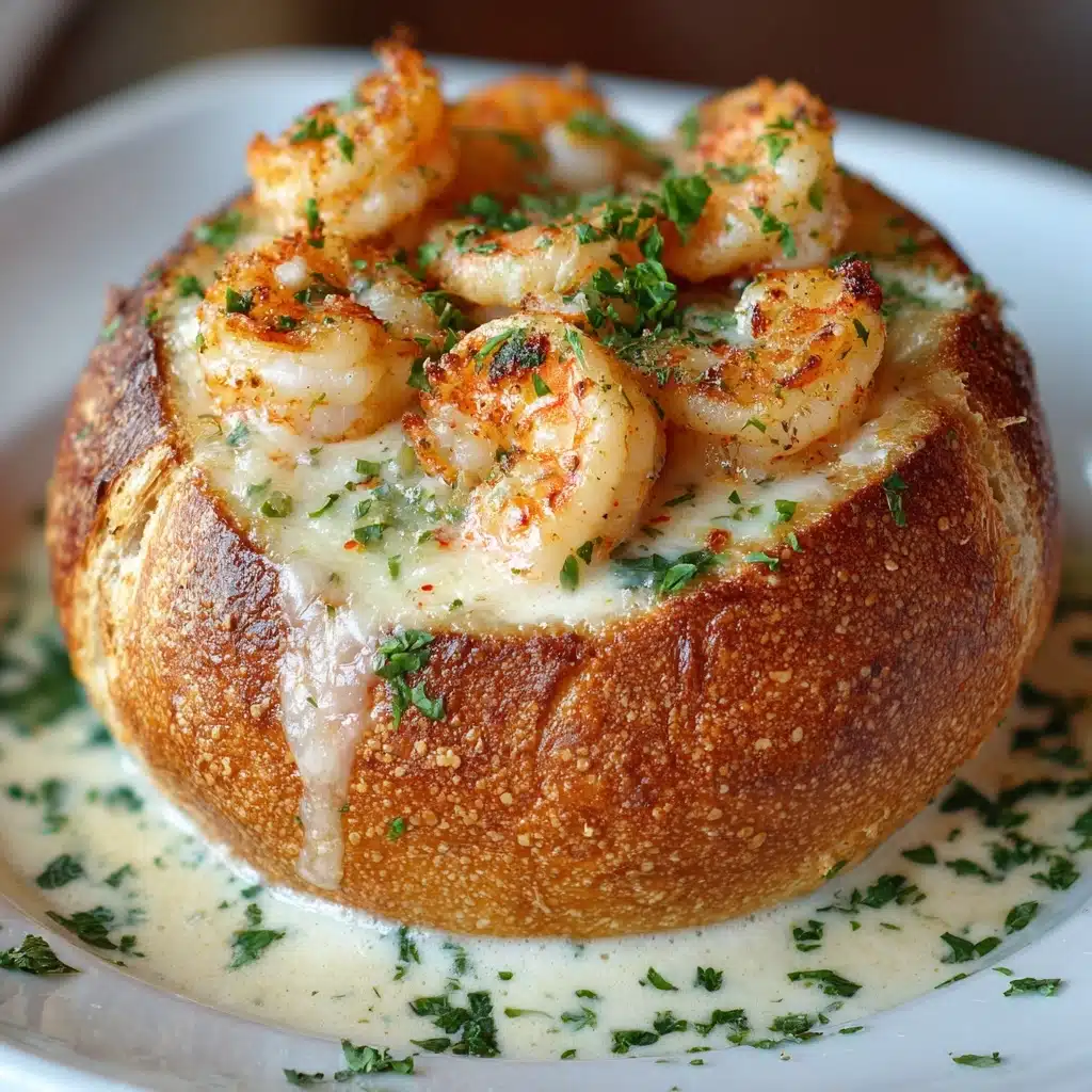 Stuffed Seafood Bread Bowl Recipe - Recipe Image