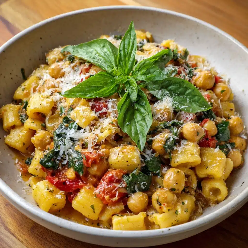 Creamy Tuscan Chickpeas & Orzo Recipe - Recipe Image