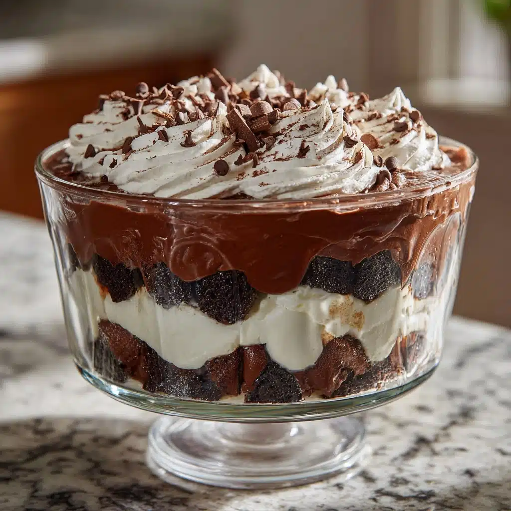 Chocolate Brownie Mousse Trifle Recipe - Recipe Image