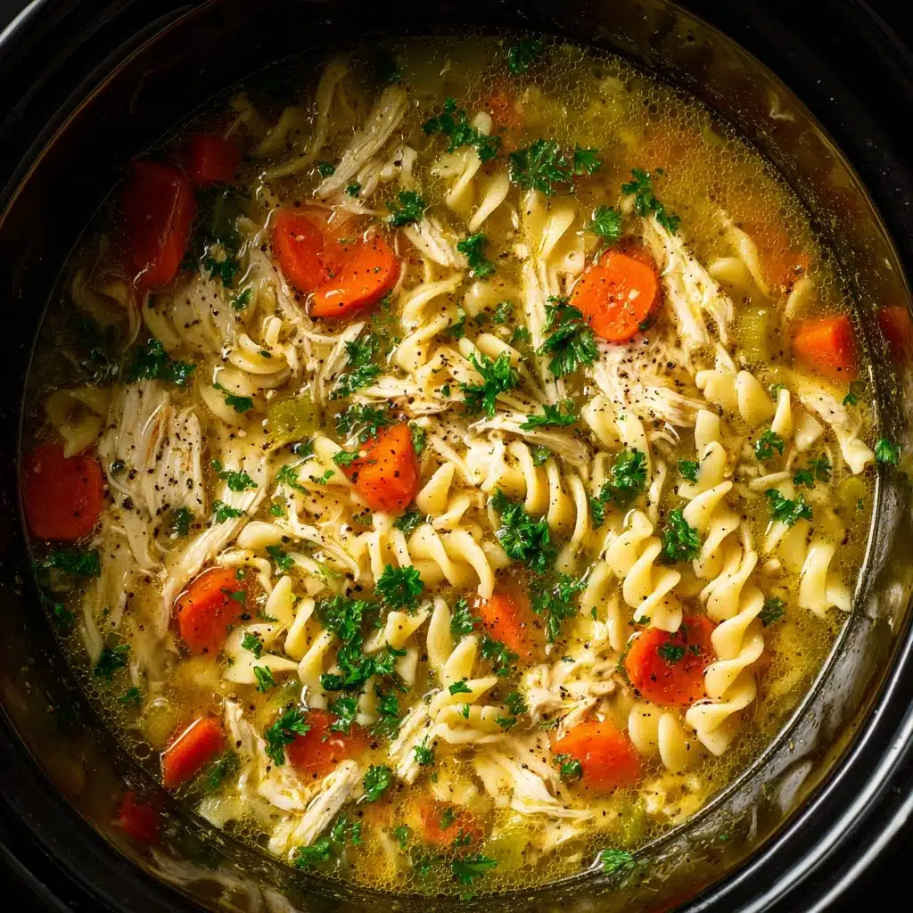 Crockpot Chicken Noodle Soup Recipe - Recipe Image